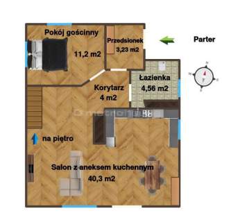 Dom z bali w pobliżu Zielonej Góry