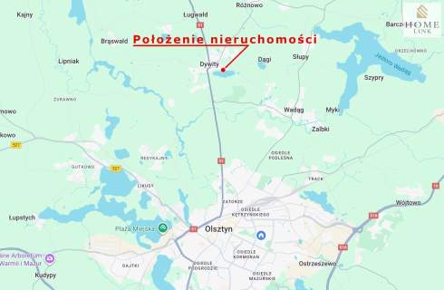 Działka budowlana z widokiem na Jezioro, Dywity