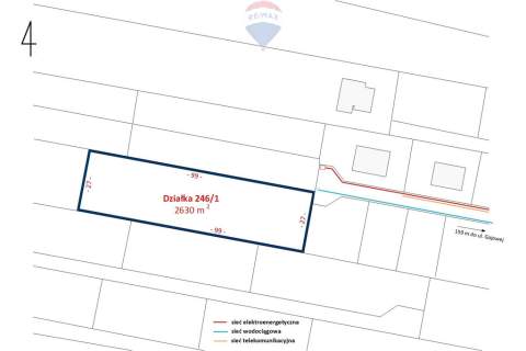 Działka budowlana 2630m2 z lasem