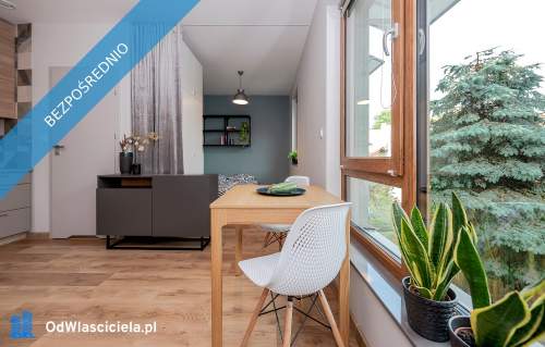 Sofa i łóżko w mieszkaniu z widokami na zieleń. Bezczynszowe....