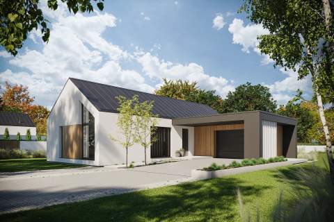 Dom parterowy NewHouse 719 Roszczep
