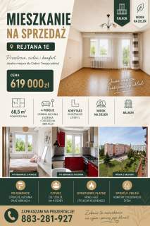 Mieszkanie 4 pokojowe przy Rejtana