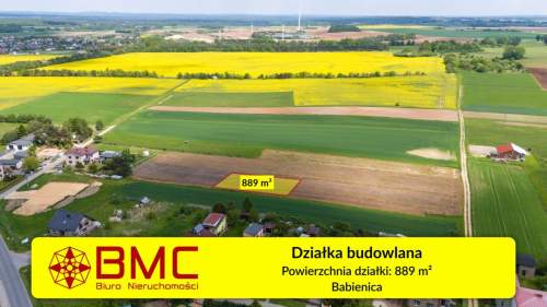 Działka budowlana Babienica 889m2