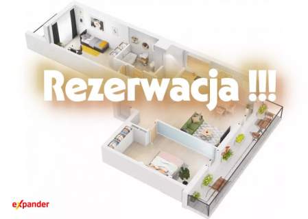 Unikalne 3 pokoje z garderobą i 2 balkonami KOSZUTKA Bez