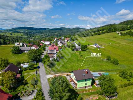 Działka budowlana Kurów gm. Stryszawa - 1700 m2