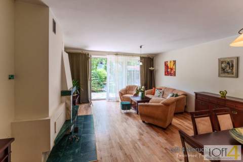 Dwupoziomowy apartament z ogrodem - osiedle Wólki