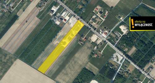 Działka inwestycyjna 2,41 ha przy DK74
