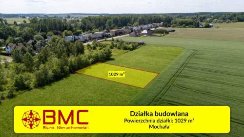 Działka budowlana 1029m2 Mochała