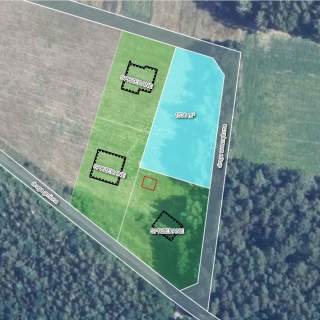 Las za oknem, projekt w ręku działka gotowa do budowy