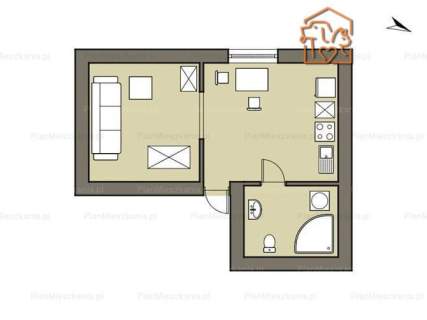 Kawalerka pet-friendly - Niedurnego 6, Zawodzie