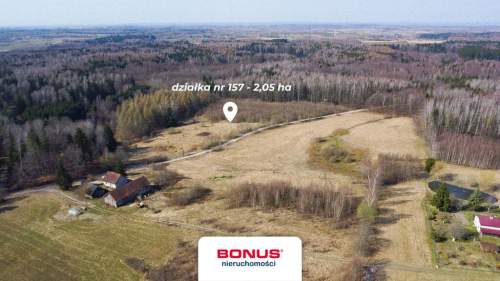 Siedlisko 2,05 ha pod warmińskim lasem