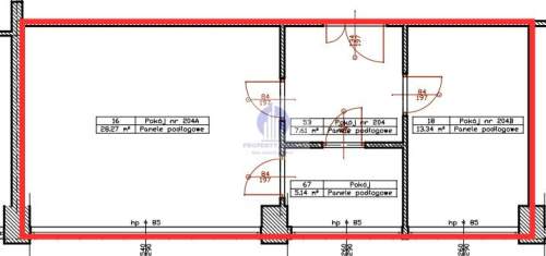 Mokotów lokal biurowyna 54,36m2 do wynajęcia