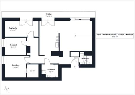 4-pokojowy apartament z tarasem i garażami
