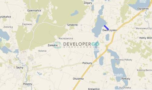 Działka z linią brzegową nad jeziorem Sztabinki