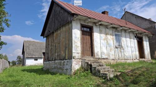 Dom z bali , oraz stodoła -garaż , 1,11ha działki , sp