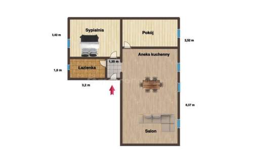 Mieszkanie 3pokoje, 81,26 m2, do wejścia