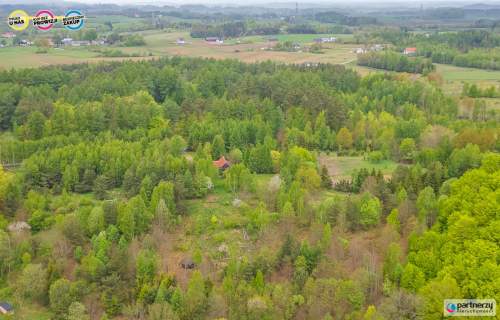prywatny staw i las 200 m lini brzegowej