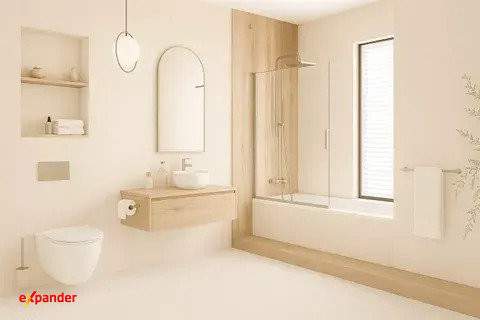Duży balkon - Garderoba - Dodatkowe WC