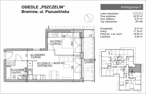 Mieszkanie 2 pokojowe w Brwinowie balkon, garaż