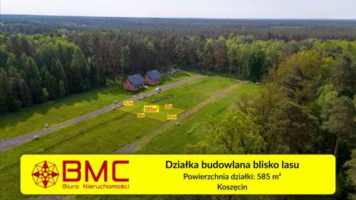 Działka 585m2 w środku lasu