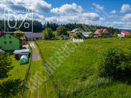Działka budowlana Kurów gm. Stryszawa - 1700 m2