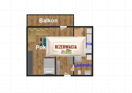 Kawalerka z balkonem, klimatyzacją os. Chrobry