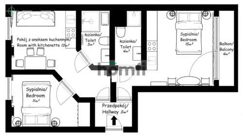 2w1 gotowe apartamenty na krótki termin