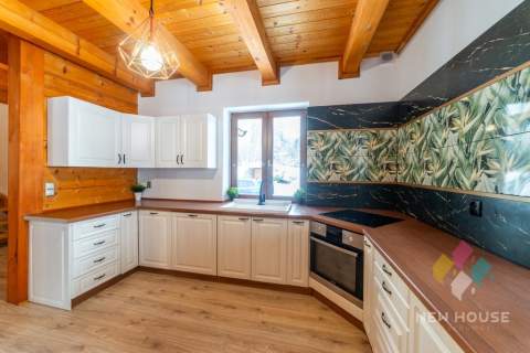 Kosewo, dom z bala na dużej działce o pow. 9600 m2