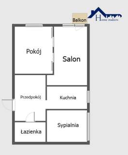 Serce Saskiej Kępy Narożne Balkon 3-pok Rama H 