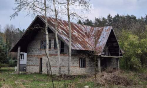 Dom - rozpoczęta budowa na dużej działce.