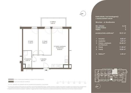 Nowoczesne Mieszkanie Balkon Inwestycja Altera 55,31 m