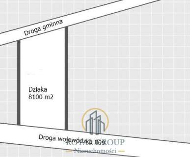 Działka przy drodze wojewódzkiej