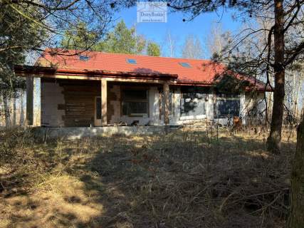 Nowy dom w lesie dla rodziny , działka 4.900m2 , surowy , 