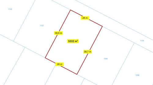 Działka budowlana 1032m2 Mochała