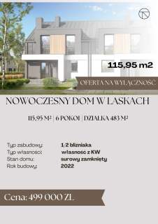 Nowoczesny Dom 115,95m 6 pokoi działka 483m2