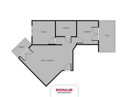 3 pokoje - Taras, balkon, miejsce w garażu klima