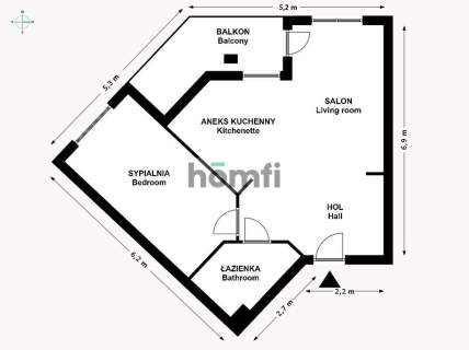 Świetna lokalizacja - blisko Zakrzówek - balkon