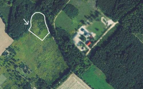 Mazurska enklawa, działka budowlana przy lesie i jeziorze,