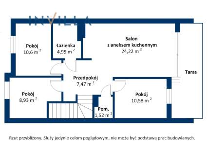 Bezczynszowe 4- pokojowe mieszkanie z tarasem