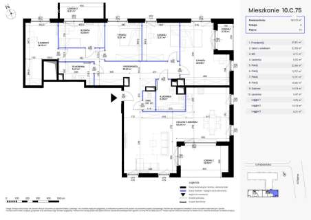 6-Pokojowy Apartament z 3 Loggiami, Wrocław