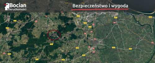 Duża działka pod rezydencję blisko lasu Łapino 