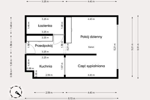 Słoneczne studio w centrum Sosnowca
