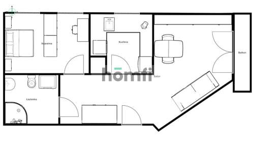 2 POKOJOWY APARTAMENT Z MIEJSCEM DO PRACY ZDALNEJ