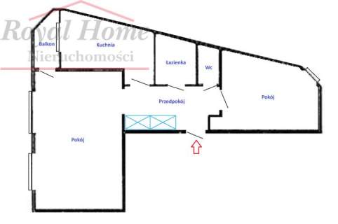 Przestronne, w pełnym rozkładzie 2 pok., balkon.