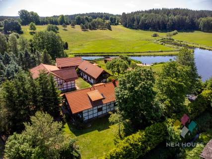 Obiekt agroturystyczny z własnym akwenem wodnym