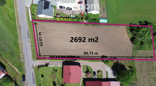 Działka o powierzchni 2687 m2 Szczepanowice zalew