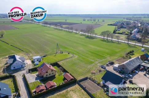 Działka budowlana 1067m2 w Stegnie, prąd woda