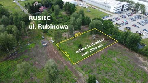 Działka budowlana Rusiec 2000m2