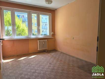 Bielawy 49m2 blok parter loggia cegła do remontu