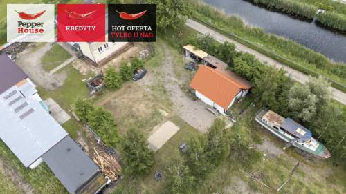 Działka z domkiem i pozwoleniem na budowę